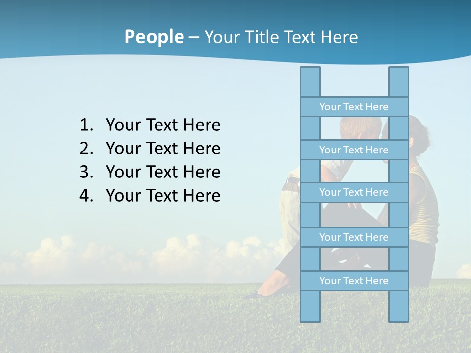 Mother With Son On Sundown Kiss By Nose PowerPoint Template
