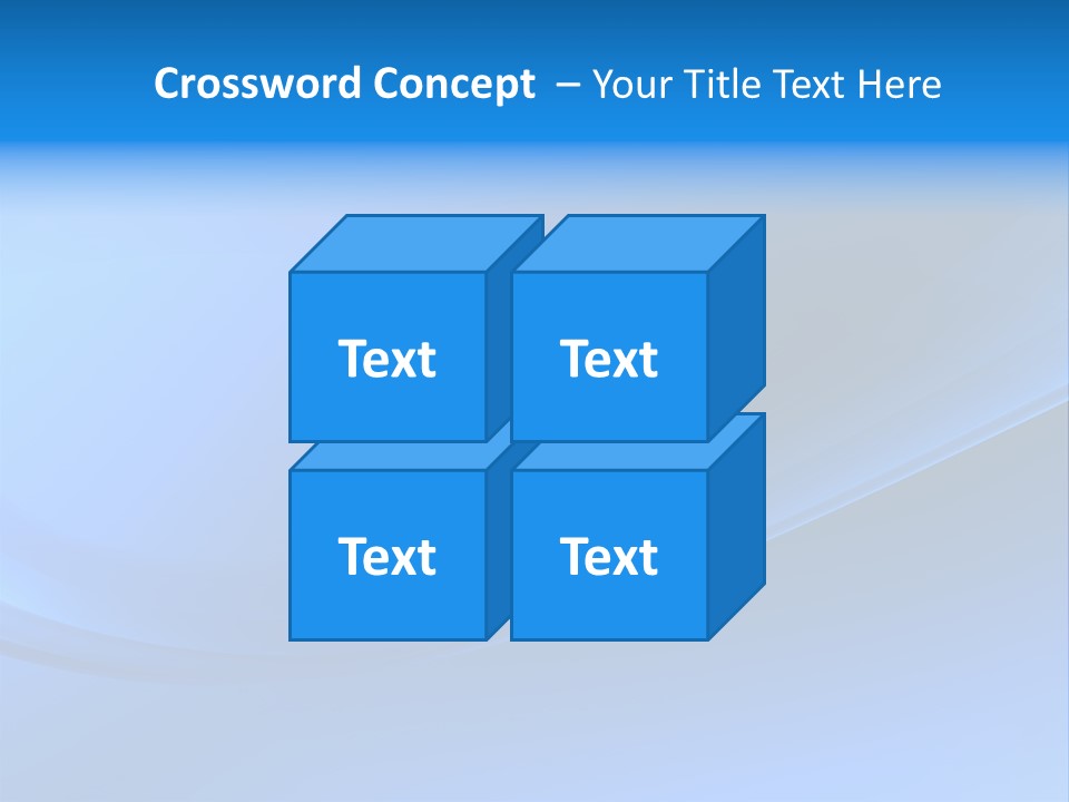 Abstract Blue Waves Background, 3D Rendering PowerPoint Template