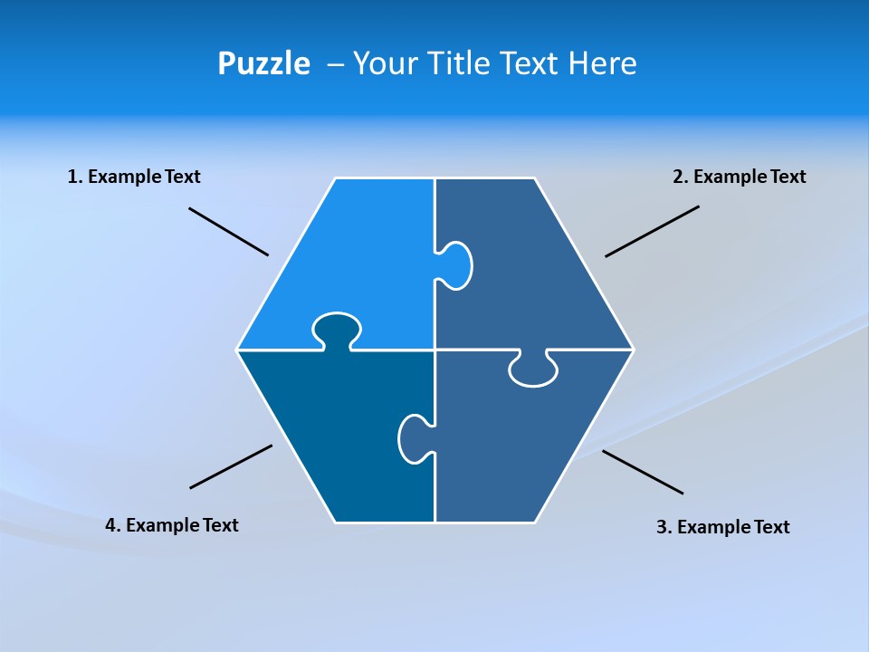 Abstract Blue Waves Background, 3D Rendering PowerPoint Template