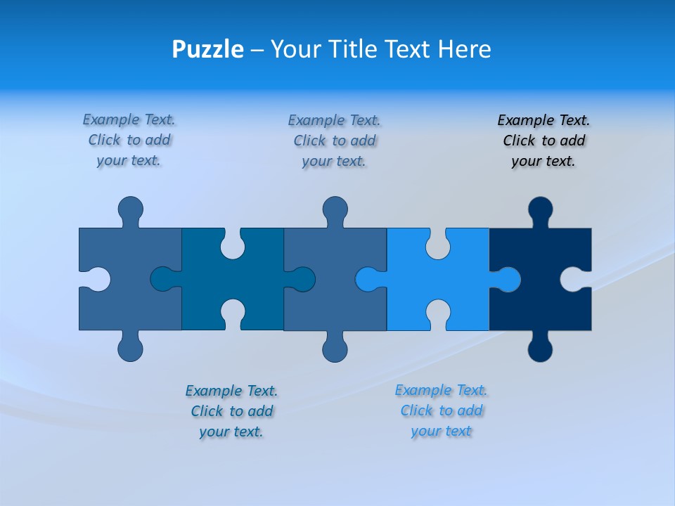 Abstract Blue Waves Background, 3D Rendering PowerPoint Template