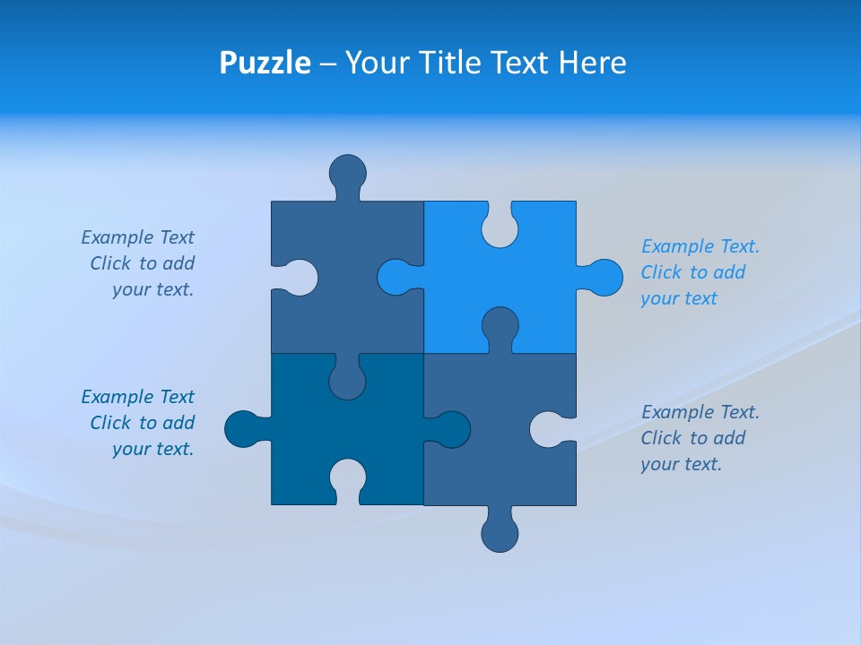 Abstract Blue Waves Background, 3D Rendering PowerPoint Template