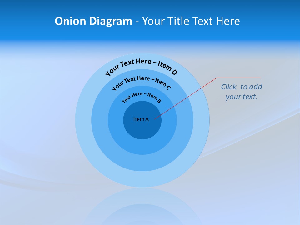 Abstract Blue Waves Background, 3D Rendering PowerPoint Template