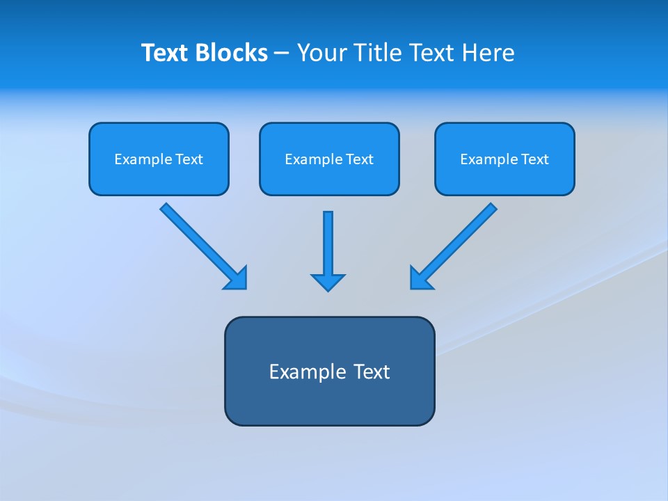 Abstract Blue Waves Background, 3D Rendering PowerPoint Template