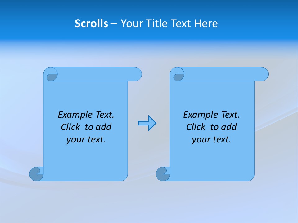 Abstract Blue Waves Background, 3D Rendering PowerPoint Template