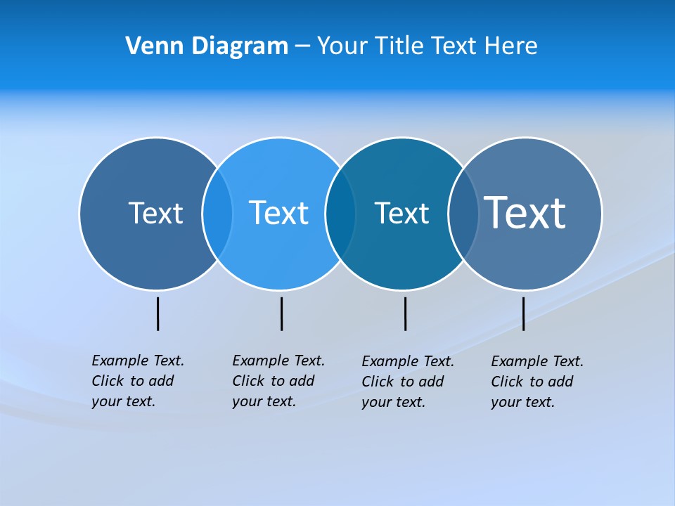 Abstract Blue Waves Background, 3D Rendering PowerPoint Template