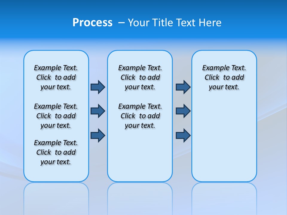 Abstract Blue Waves Background, 3D Rendering PowerPoint Template