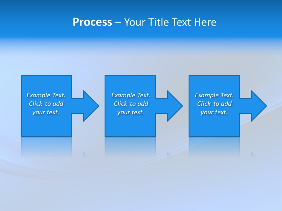 Abstract Blue Waves Background, 3D Rendering PowerPoint Template