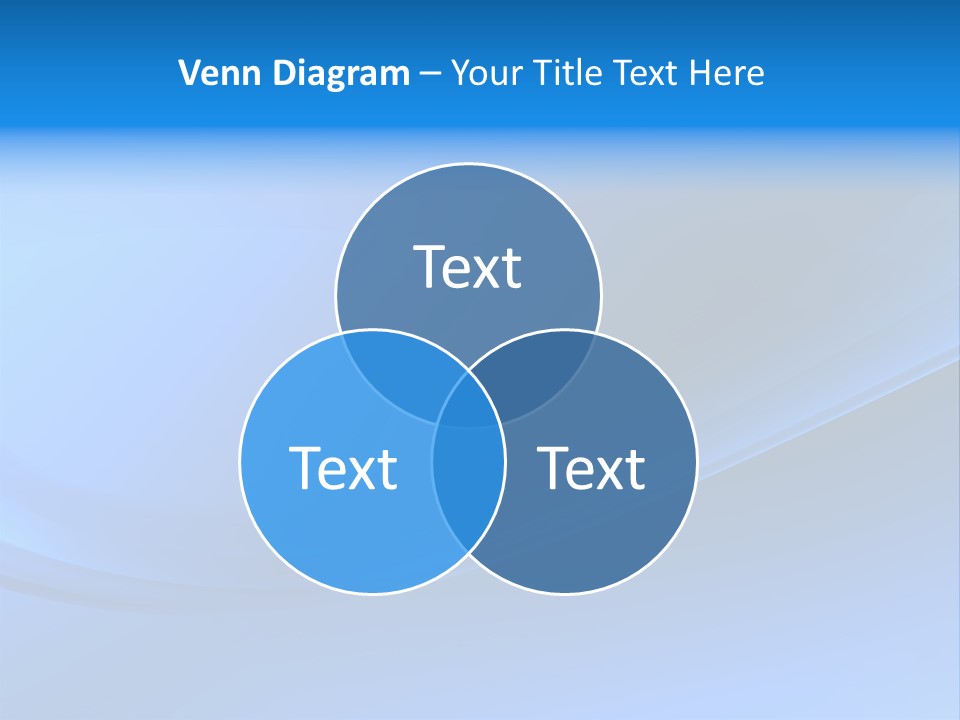 Abstract Blue Waves Background, 3D Rendering PowerPoint Template