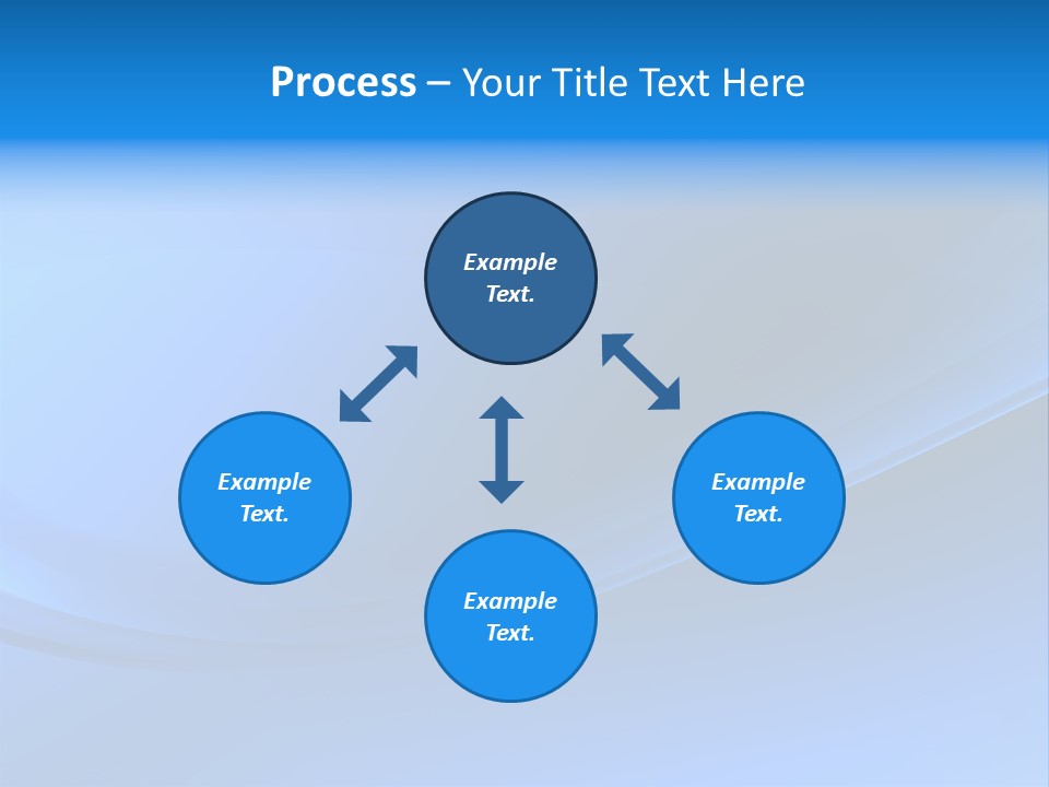 Abstract Blue Waves Background, 3D Rendering PowerPoint Template