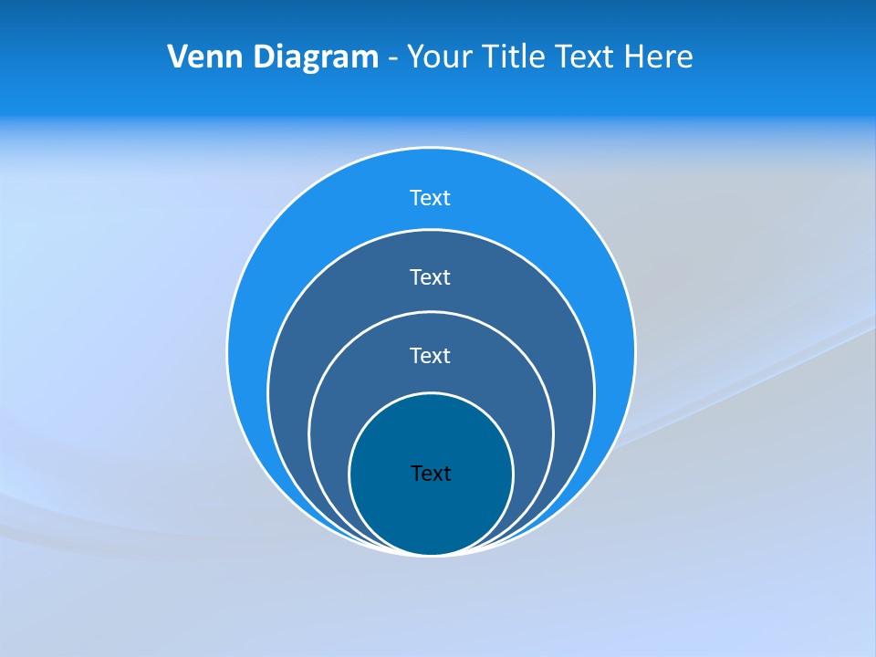 Abstract Blue Waves Background, 3D Rendering PowerPoint Template