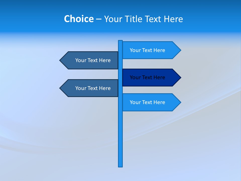 Abstract Blue Waves Background, 3D Rendering PowerPoint Template