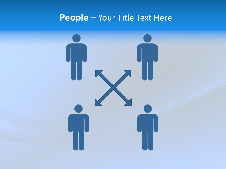 Abstract Blue Waves Background, 3D Rendering PowerPoint Template