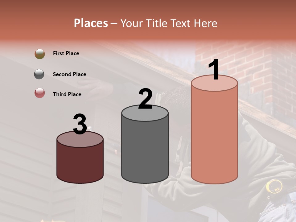 Man Working On Home Ready To Hammer A Nail PowerPoint Template