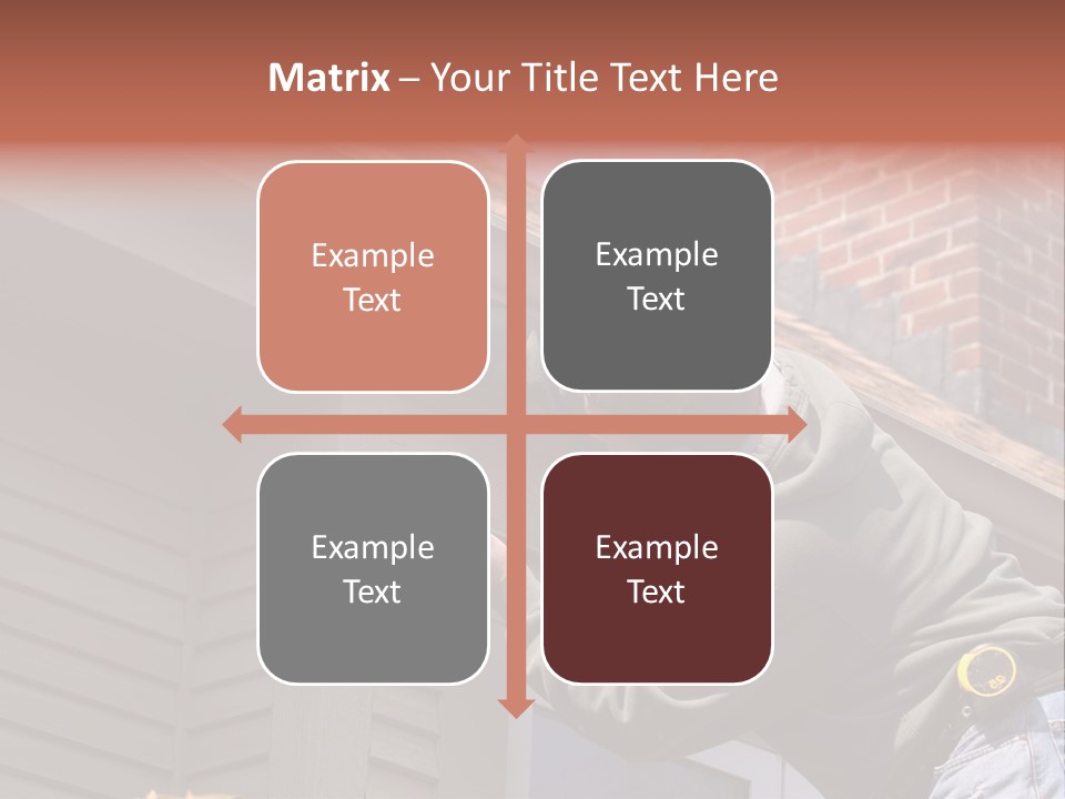 Man Working On Home Ready To Hammer A Nail PowerPoint Template