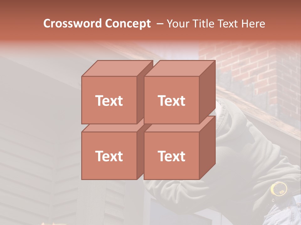 Man Working On Home Ready To Hammer A Nail PowerPoint Template
