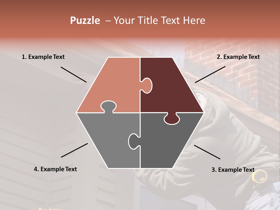 Man Working On Home Ready To Hammer A Nail PowerPoint Template