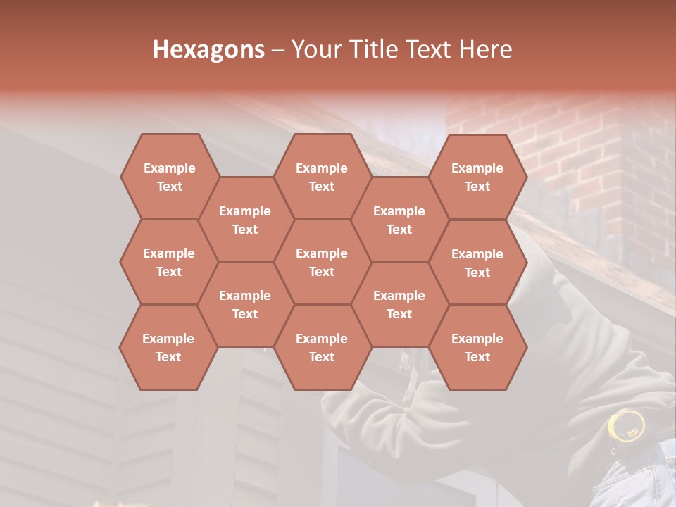 Man Working On Home Ready To Hammer A Nail PowerPoint Template
