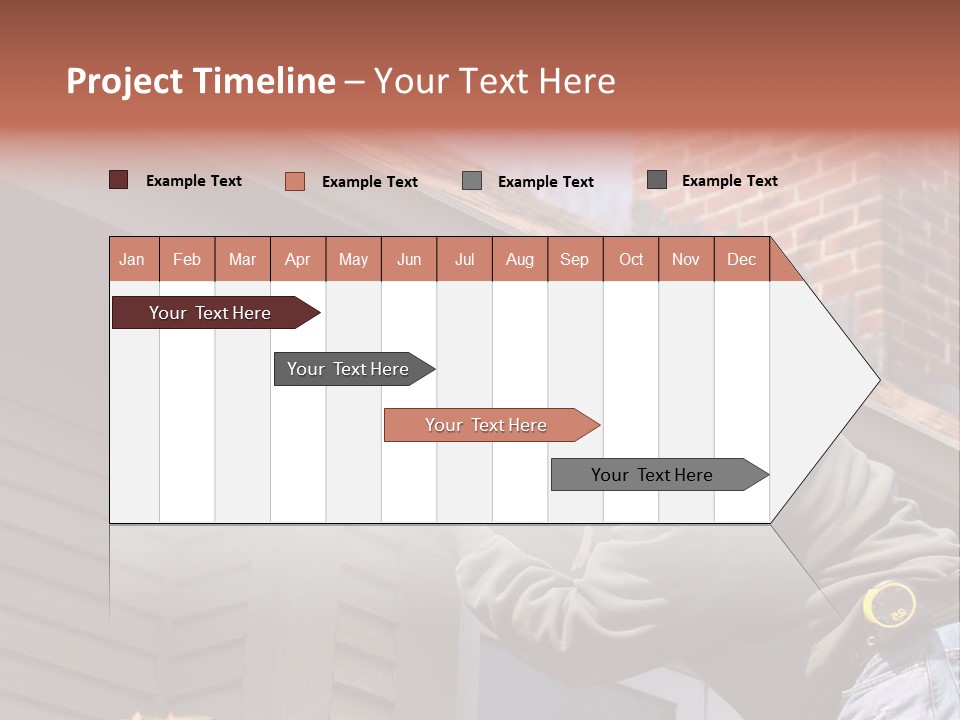 Man Working On Home Ready To Hammer A Nail PowerPoint Template