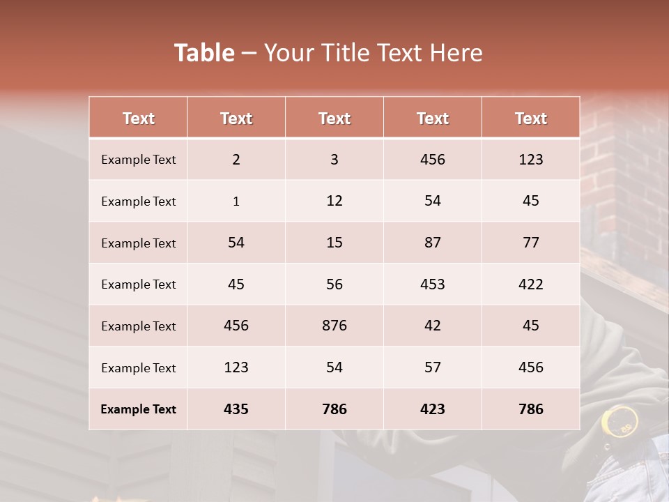 Man Working On Home Ready To Hammer A Nail PowerPoint Template