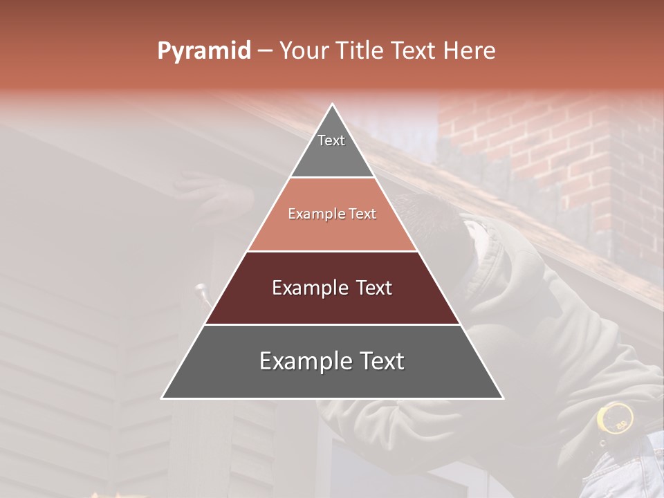 Man Working On Home Ready To Hammer A Nail PowerPoint Template