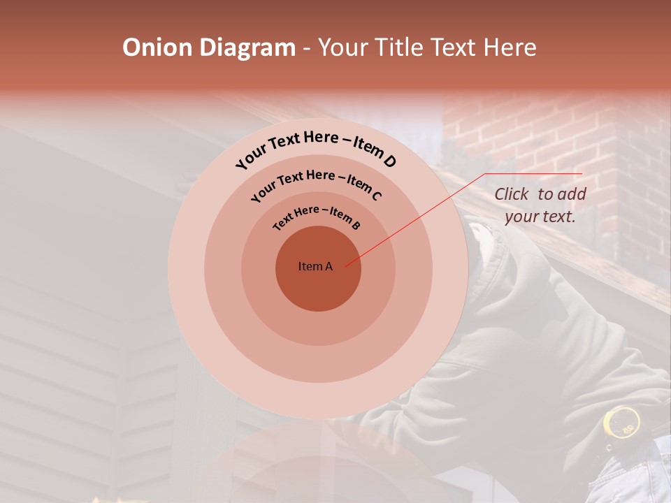 Man Working On Home Ready To Hammer A Nail PowerPoint Template