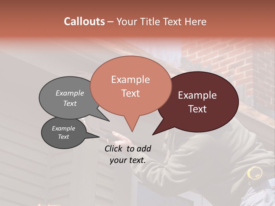 Man Working On Home Ready To Hammer A Nail PowerPoint Template
