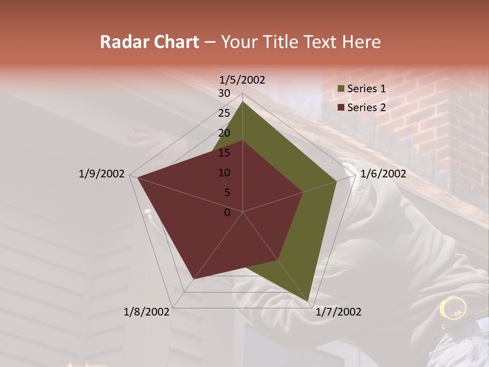 Man Working On Home Ready To Hammer A Nail PowerPoint Template