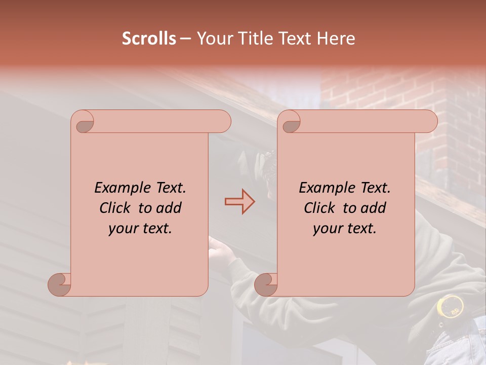 Man Working On Home Ready To Hammer A Nail PowerPoint Template