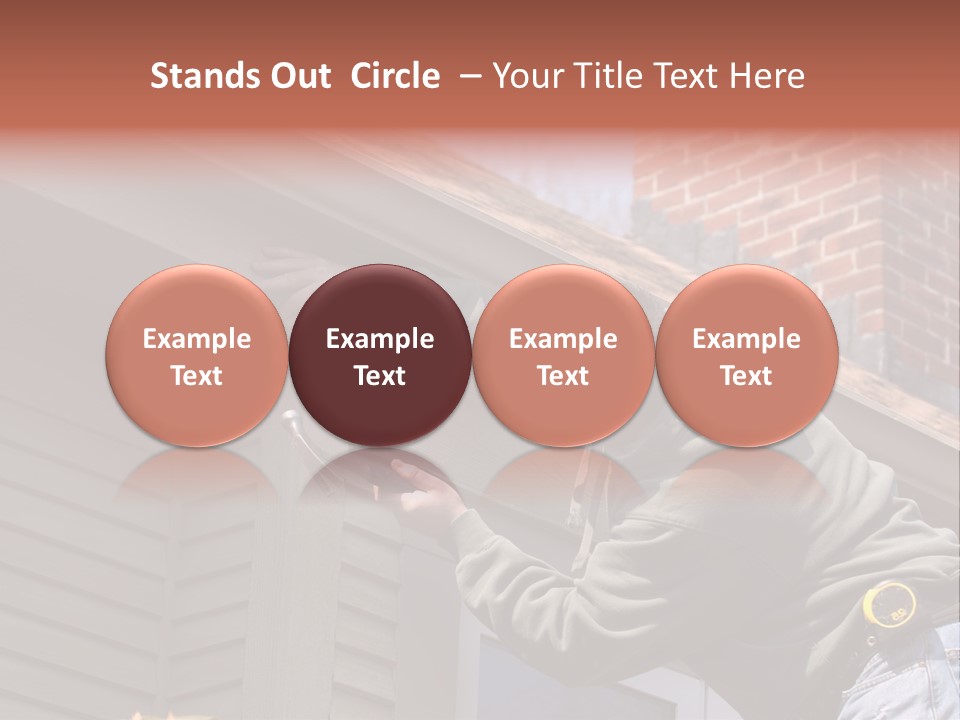 Man Working On Home Ready To Hammer A Nail PowerPoint Template