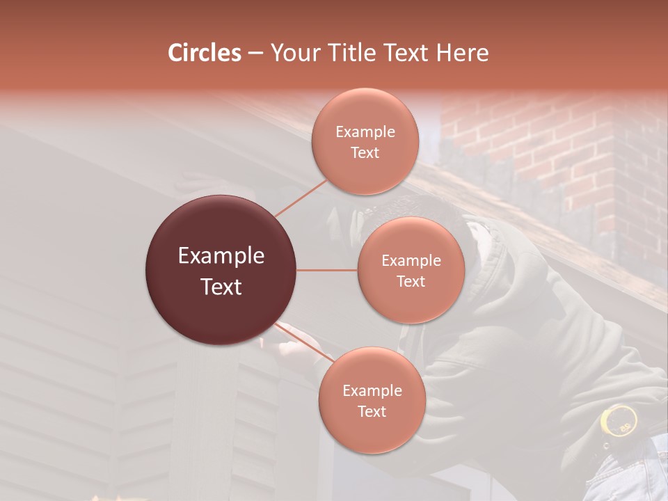 Man Working On Home Ready To Hammer A Nail PowerPoint Template