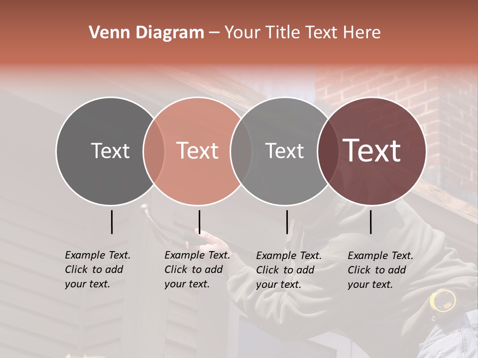 Man Working On Home Ready To Hammer A Nail PowerPoint Template
