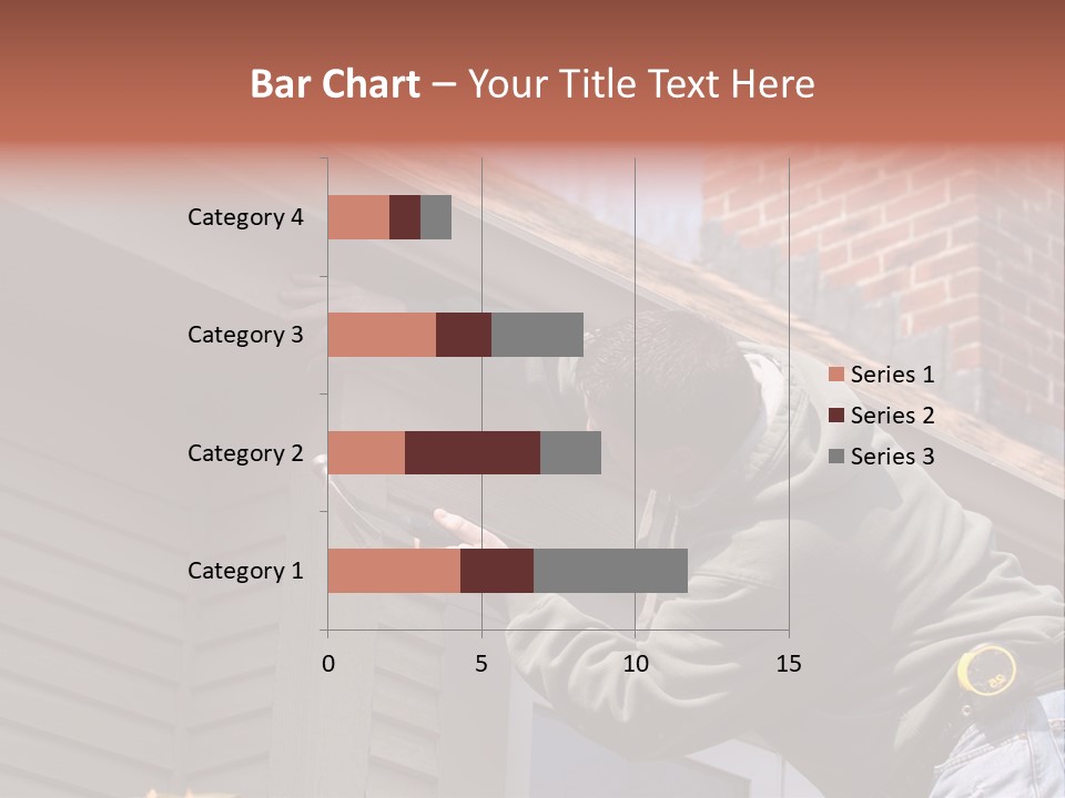 Man Working On Home Ready To Hammer A Nail PowerPoint Template