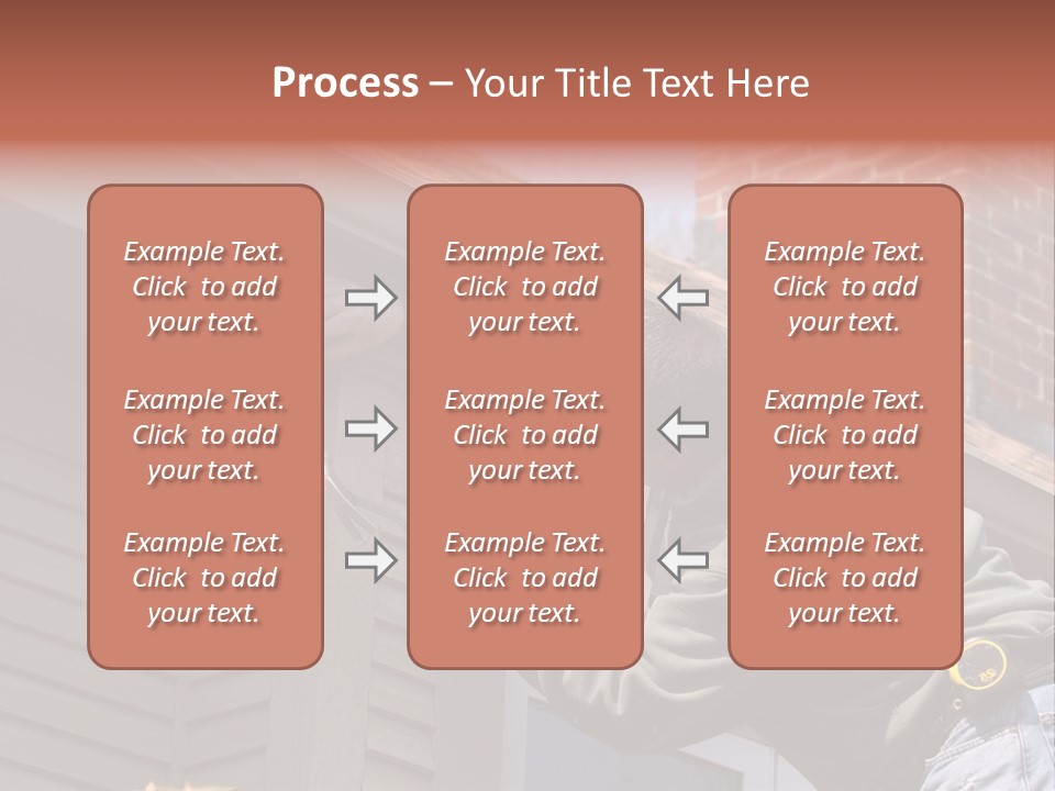 Man Working On Home Ready To Hammer A Nail PowerPoint Template