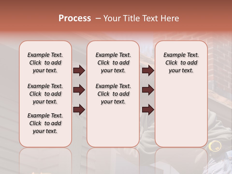 Man Working On Home Ready To Hammer A Nail PowerPoint Template