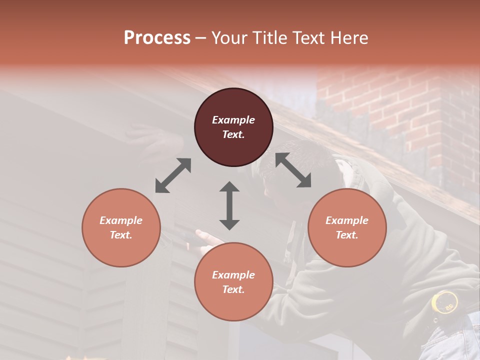Man Working On Home Ready To Hammer A Nail PowerPoint Template