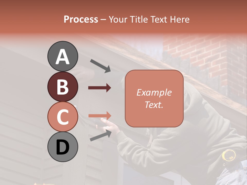 Man Working On Home Ready To Hammer A Nail PowerPoint Template