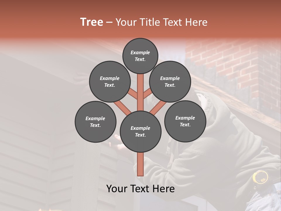 Man Working On Home Ready To Hammer A Nail PowerPoint Template
