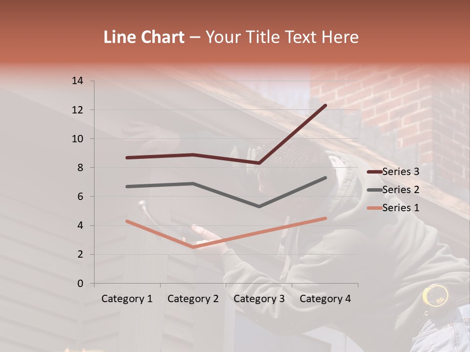 Man Working On Home Ready To Hammer A Nail PowerPoint Template