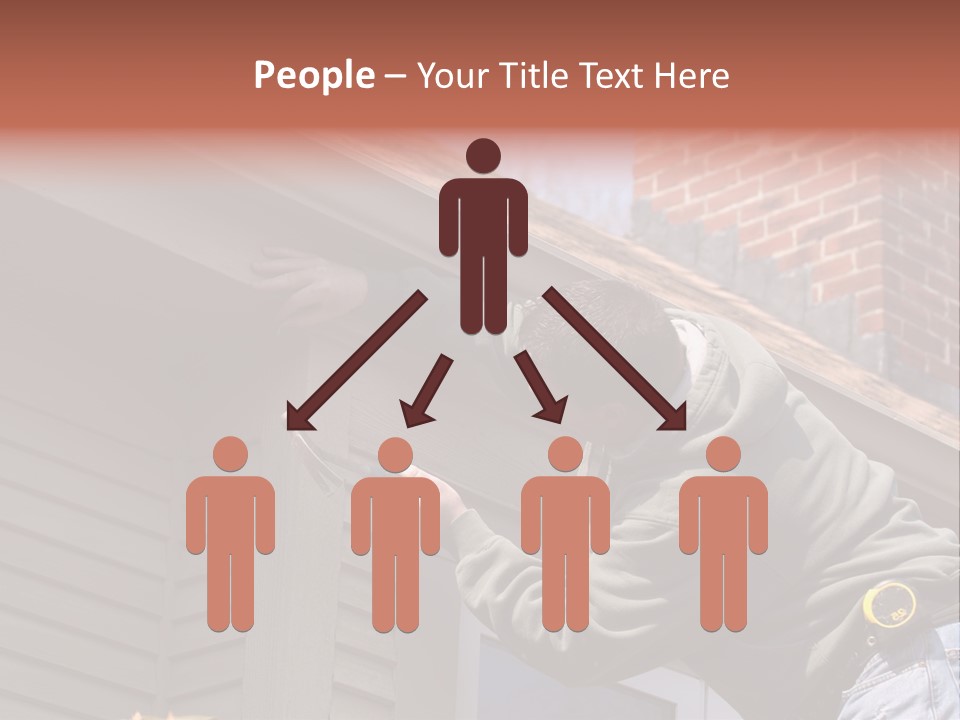 Man Working On Home Ready To Hammer A Nail PowerPoint Template