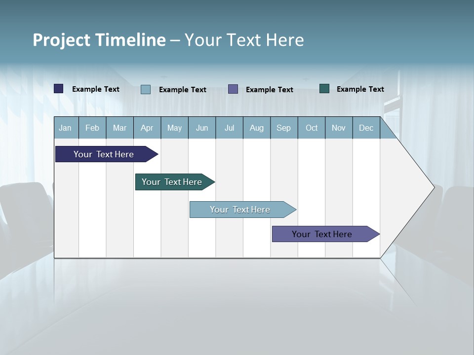 Meeting Room With Aquarium PowerPoint Template