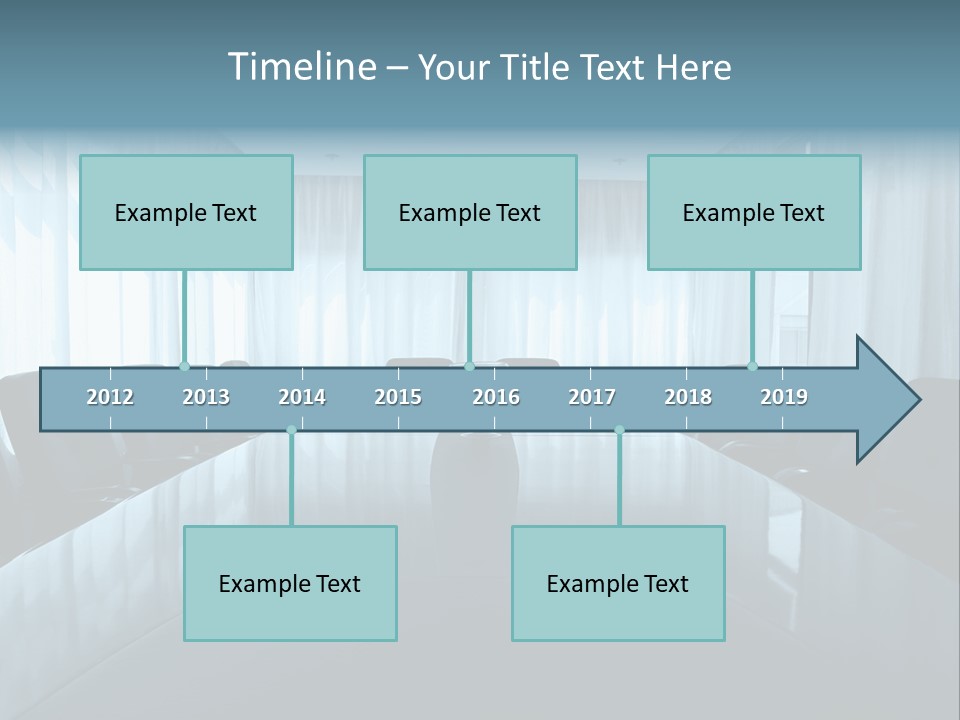 Meeting Room With Aquarium PowerPoint Template