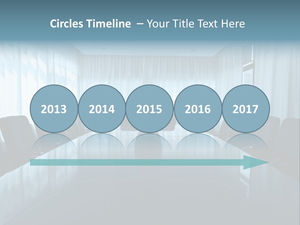 Meeting Room With Aquarium PowerPoint Template