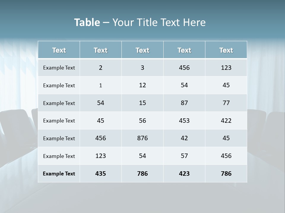 Meeting Room With Aquarium PowerPoint Template