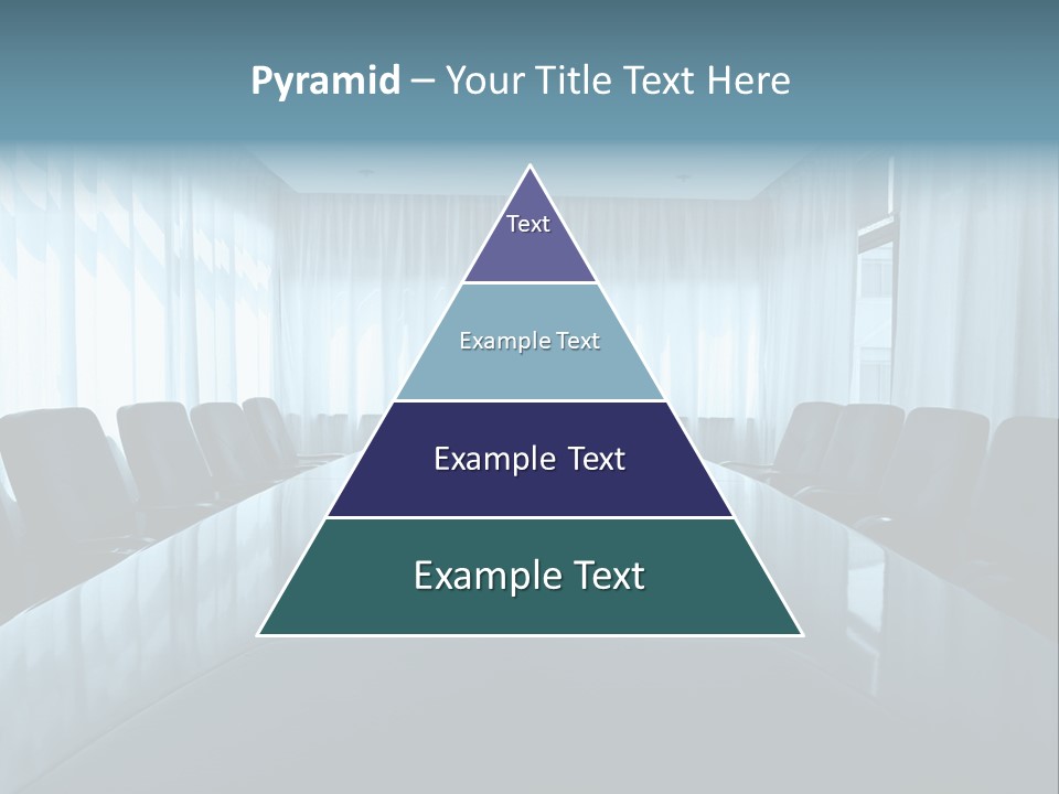 Meeting Room With Aquarium PowerPoint Template