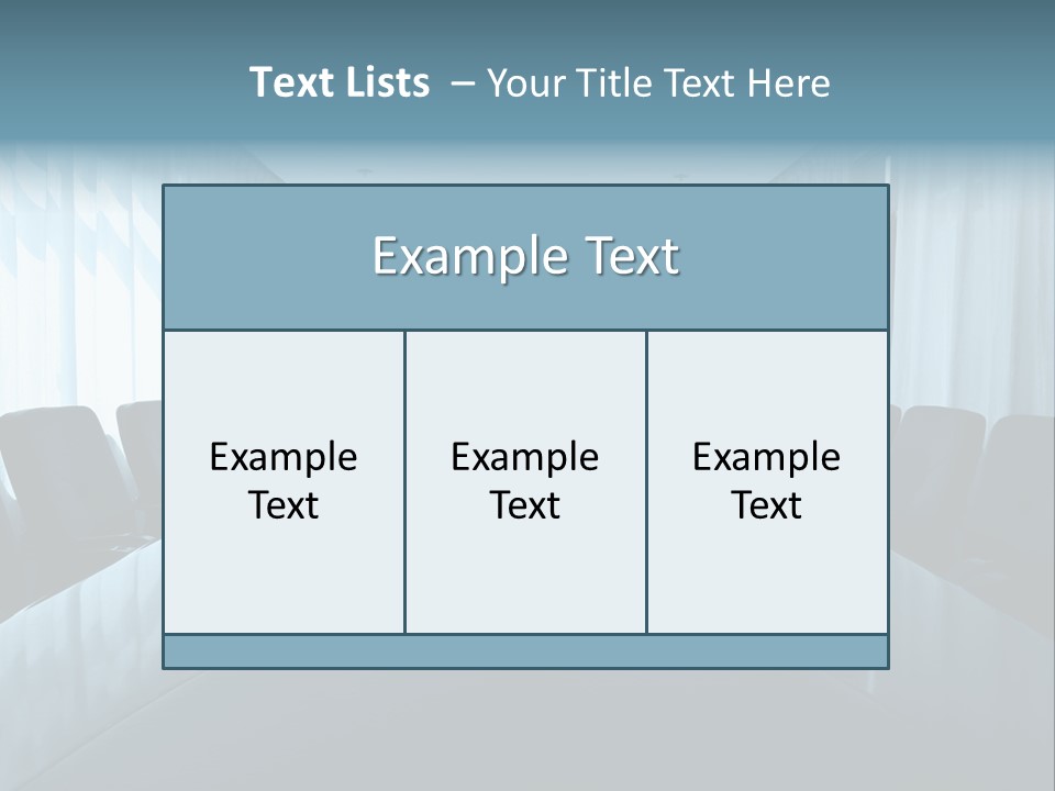 Meeting Room With Aquarium PowerPoint Template