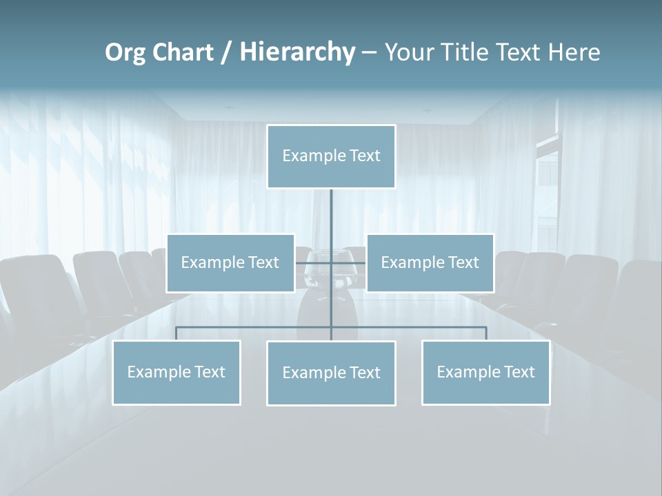 Meeting Room With Aquarium PowerPoint Template