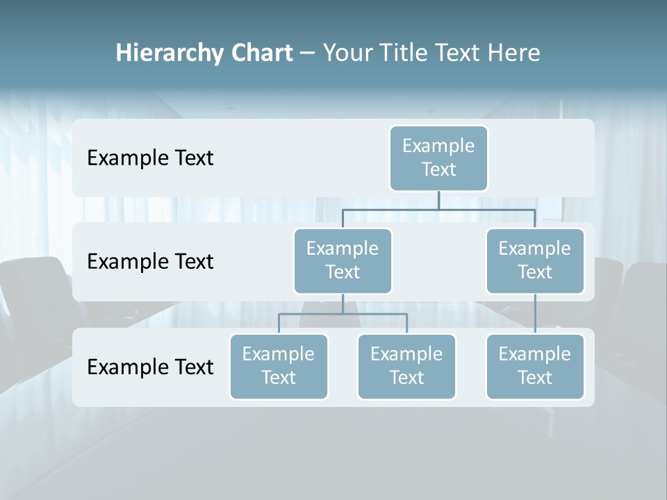 Meeting Room With Aquarium PowerPoint Template