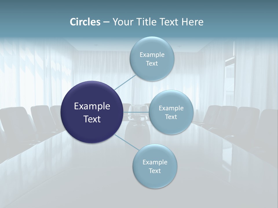 Meeting Room With Aquarium PowerPoint Template