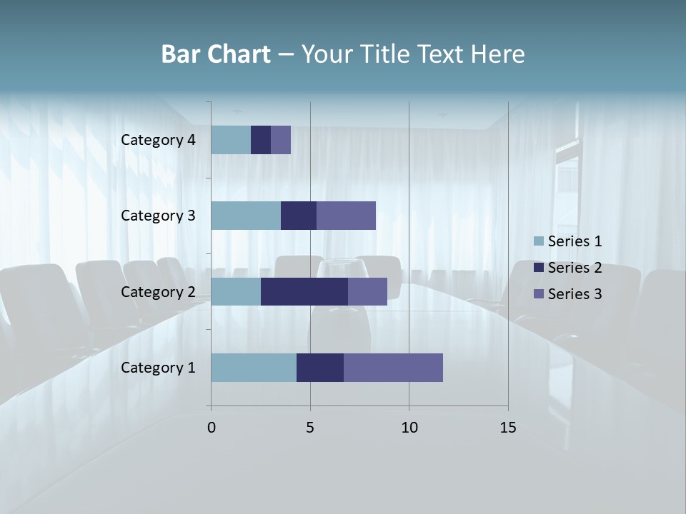 Meeting Room With Aquarium PowerPoint Template