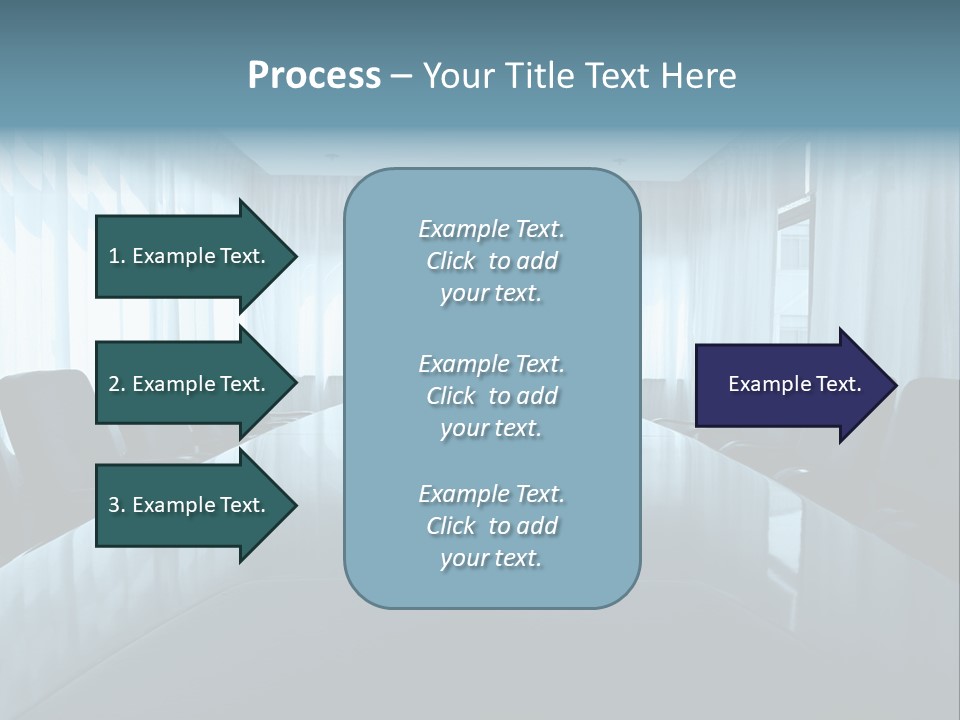 Meeting Room With Aquarium PowerPoint Template